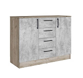 Комод Вегас (Дуб крафт серый/Цемент)