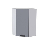 Шкаф верхний угловой сушка ВУС2 кухня Осло (Белый/Карбон светлый)