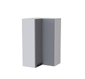 Шкаф верхний угловой сушка высокий ВУСП2 кухня Осло (Белый/Карбон светлый)