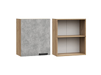 Шкаф верхний ШВ 600 1 дверь Кухня Пасадена (Шелковый камень)