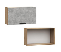 Шкаф верхний ШВГ 460*800 Кухня Модена (Дуб Бирюза)