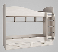 Кровать двухъярусная Принцесса (Ясень анкор белый)