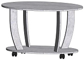 Стол журнальный Овальный (Цемент светлый)