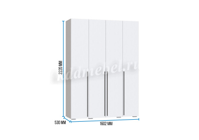 Шкаф Оникс 4ств. (Графит)