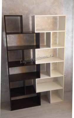 Стеллаж Стандарт new (Венге/Белый)