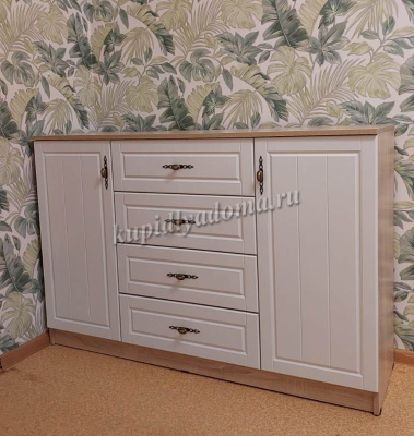 Комод Виктория (Дуб сонома/Белое дерево)