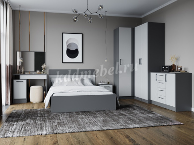 Комод Вегас (Графит серый/Камень серый)