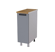 Шкаф нижний глубокий Г3Р кухня Танго без столешницы (Белый/Дуб шале серебро)