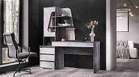 Компьютерный стол Пифагор (Цемент светлый/Цемент темный)