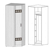 Шкаф угловой Коста-Рика (Анкор светлый)