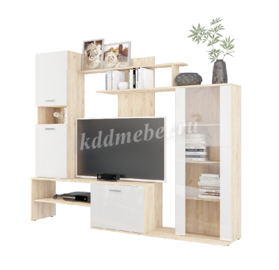 Гостиная Данко (Дуб вотан/Белый гладкий)