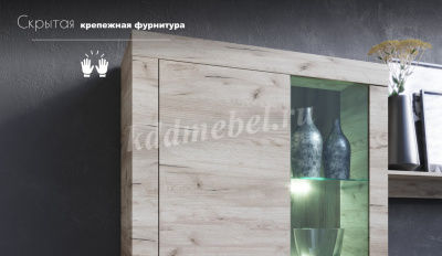 Гостиная Джерси (Крафт серый)