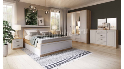 Комод Виктория (Дуб сонома/Белое дерево)