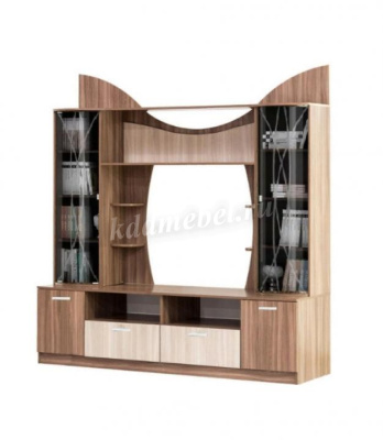 Центральная секция Ольбия (Ясень шимо темный/Ясень шимо светлый)