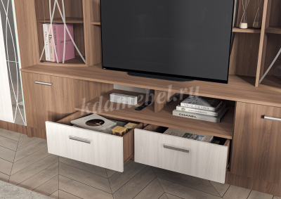 Центральная секция Ольбия (Ясень шимо темный/Ясень шимо светлый)