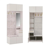 Прихожая Николь-1 (Кашемир/Сатиновое золото)