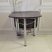 Стол обеденный ВВР пристенный ЛДСП (Камень темный)