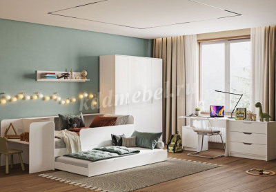 Кровать Руна (Белый)