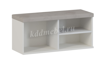 Тумба с мягким сиденьем Энтер 2 (Дуб золотой/Белый)