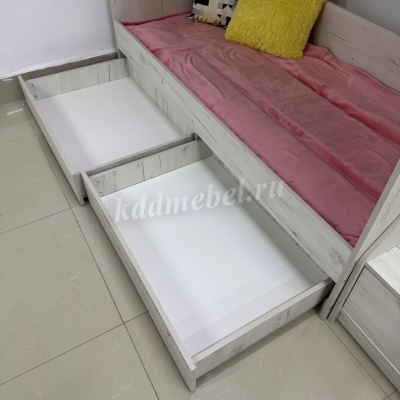 Кровать двухъярусная Гранд (Дуб крафт белый)