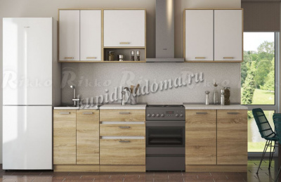 Кухня Лотос 2.0 (Дуб сонома/Белый)