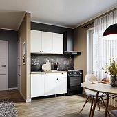 Кухня Ева 120 (Белый шагрень)