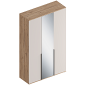 Шкаф  3-ств. Сицилия с зеркалом (Дуб альпийский/Тефия)