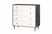 Комод Некст-2 (Камень темный/Белый)
