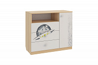 Комод Форсаж (Дуб сонома/Белый)