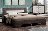 Кровать Квадро-2 1.6 (Анкор темный/Анкор белый)