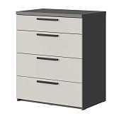 Комод Мята 0.8 (Графит/Кашемир)