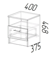 Тумба  прикроватная схема