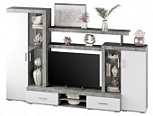 Центральная секция Инстайл ЦС-02 (Грей/Белый глянец)