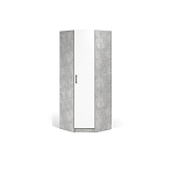 Шкаф угловой Чикаго (Ателье светлый/Белый)