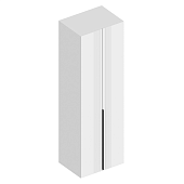 Шкаф 2ств. Вита с полками 700*520*2200 (Белый лофт/Софт айс)