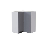 Шкаф верхний угловой УВП2 кухня Кампео (Белый/Мята-софт)