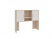Надстройка стола компьютерного Лайт-2 (Дуб сонома/Белый)