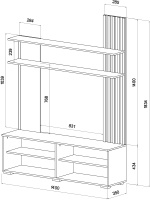 Гостиная Каролина схема с размеры