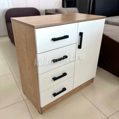 Комод К800 1Д (Дуб Вотан/Белый)