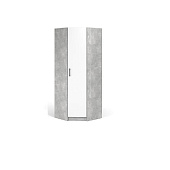 Шкаф угловой Чикаго (Ателье светлый/Белый)