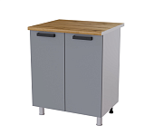 Шкаф нижний 8Р кухня Осло без столешницы (Белый/Карбон светлый)