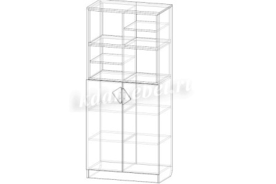 Стеллаж Рокси (Белый/Ирис)