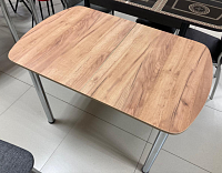 Стол обеденный ВВР ЛДСП подстолье прямое (Дуб крафт золотой)