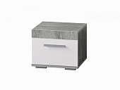 Тумба прикроватная Инстайл ТБ-23 (Бетон/Белый)