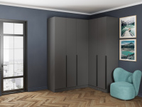 шкаф угловой мадрид угол прямой графит