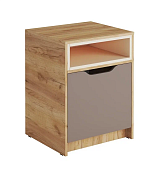 Тумба Rich ТМ-001 (Дуб Крафт золотой/Миндаль/Глиняный серый)